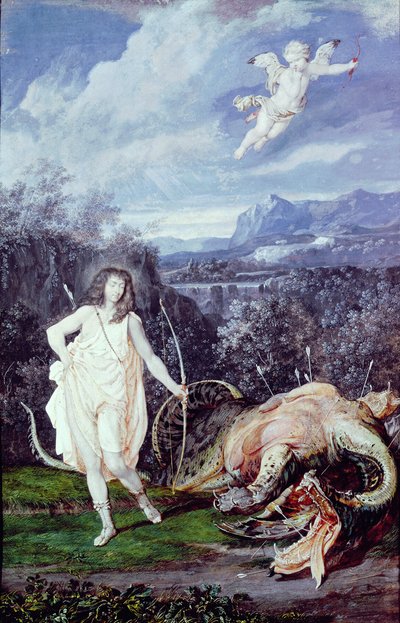 Louis XIV (1638-1715) as Apollo, Slayer of Python by Joseph Werner